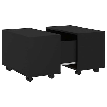 Tavolino da Salotto Nero 60x60x38 cm in Legno Multistrato | homemem39