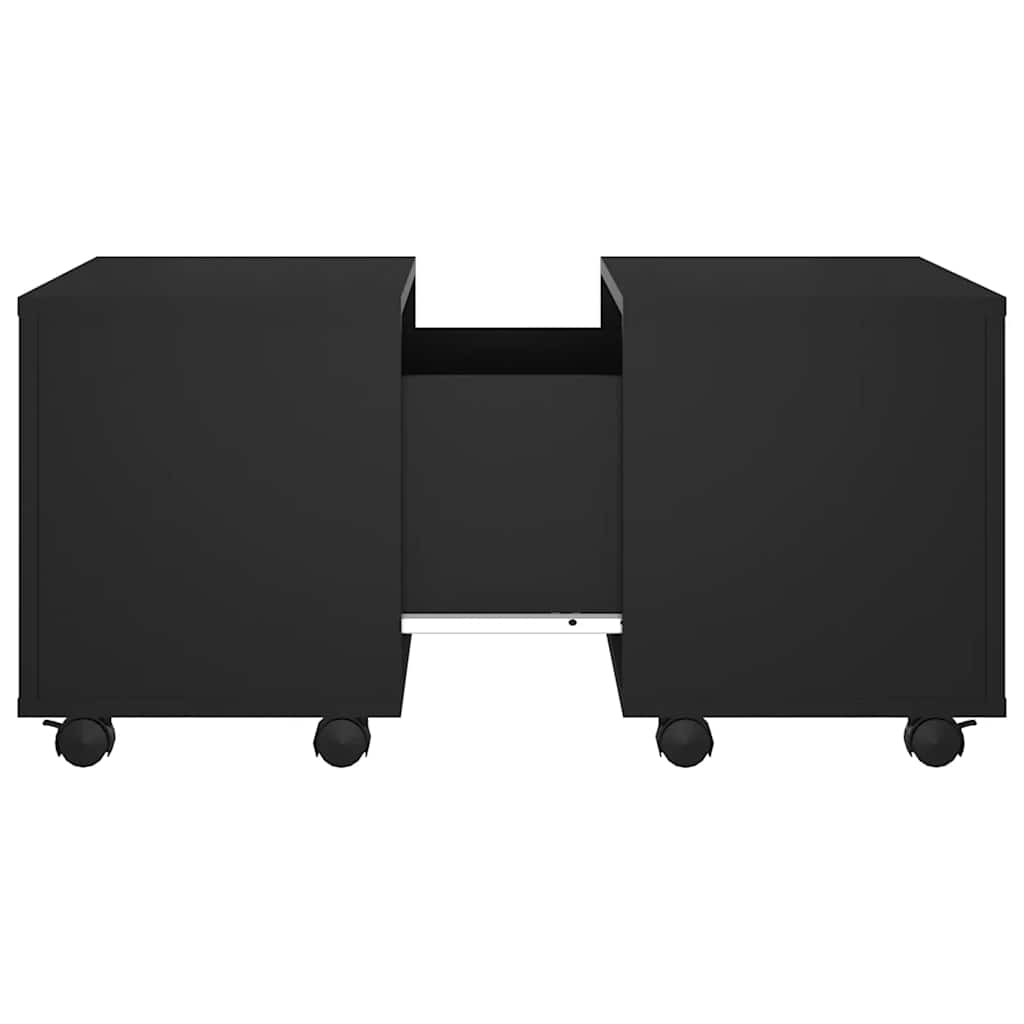 Tavolino da Salotto Nero 60x60x38 cm in Legno Multistrato | homemem39