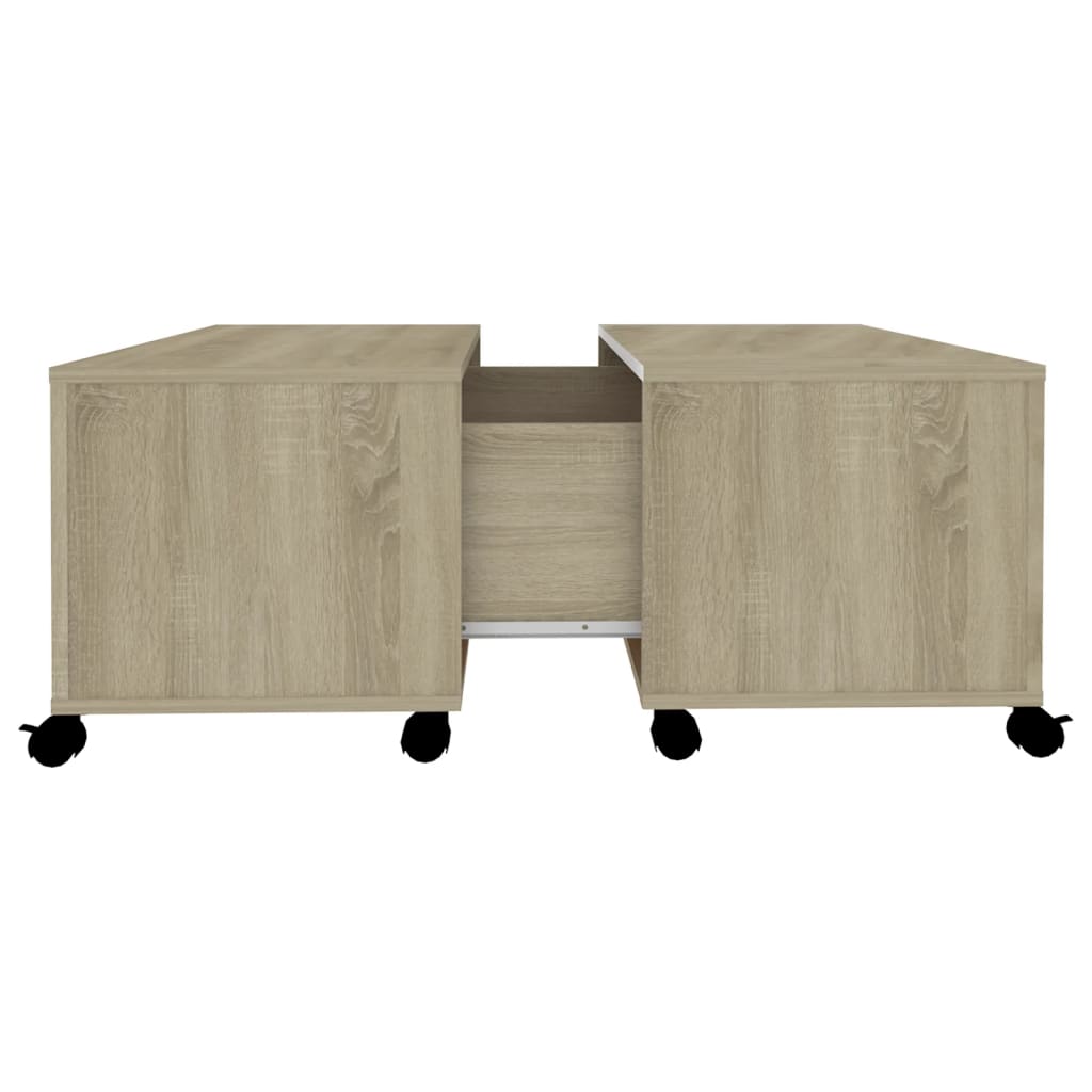 Tavolino da Salotto Rovere Sonoma 75x75x38 cm Legno Multistrato | homemem39