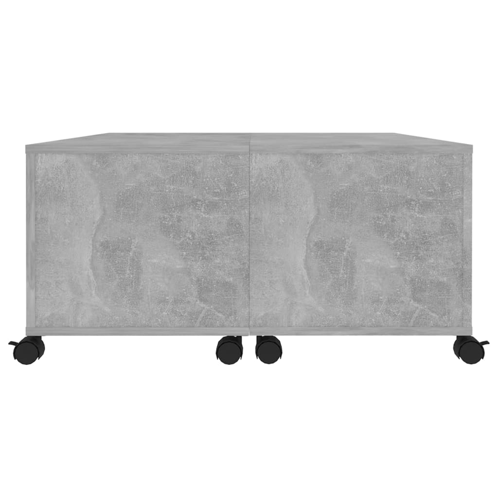 Tavolino da Salotto Grigio Cemento 75x75x38cm Legno Multistrato | homemem39