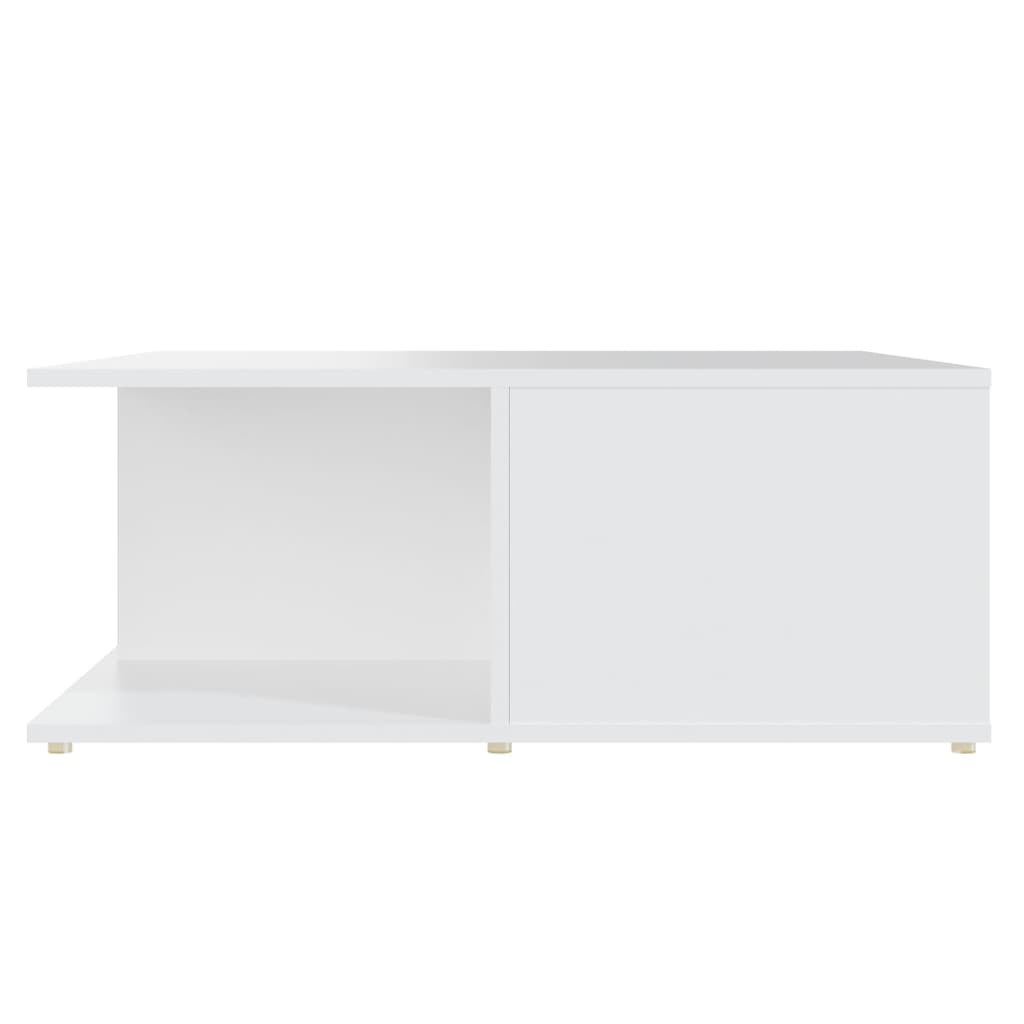 Tavolino da Salotto Bianco 80x80x31 cm in Legno Multistrato | homemem39