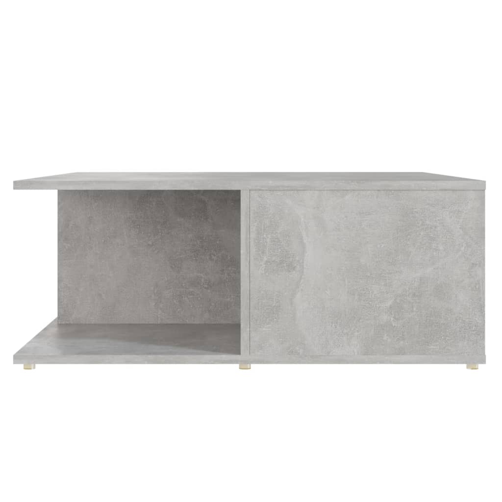 Tavolino da Salotto Grigio Cemento 80x80x31cm Legno Multistrato | homemem39