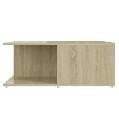 Tavolino Salotto Bianco e Rovere Sonoma 80x80x31cm Multistrato | homemem39