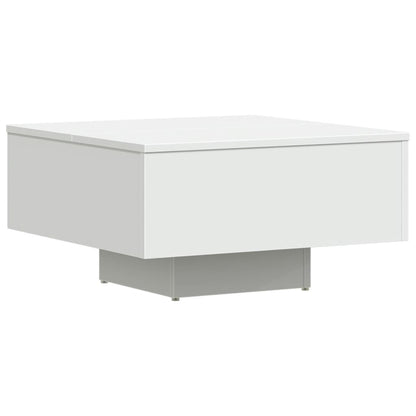 Tavolino da Salotto Bianco 60x60x31,5 cm in Legno Multistrato | homemem39
