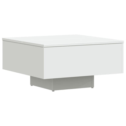 Tavolino da Salotto Bianco 60x60x31,5 cm in Legno Multistrato | homemem39