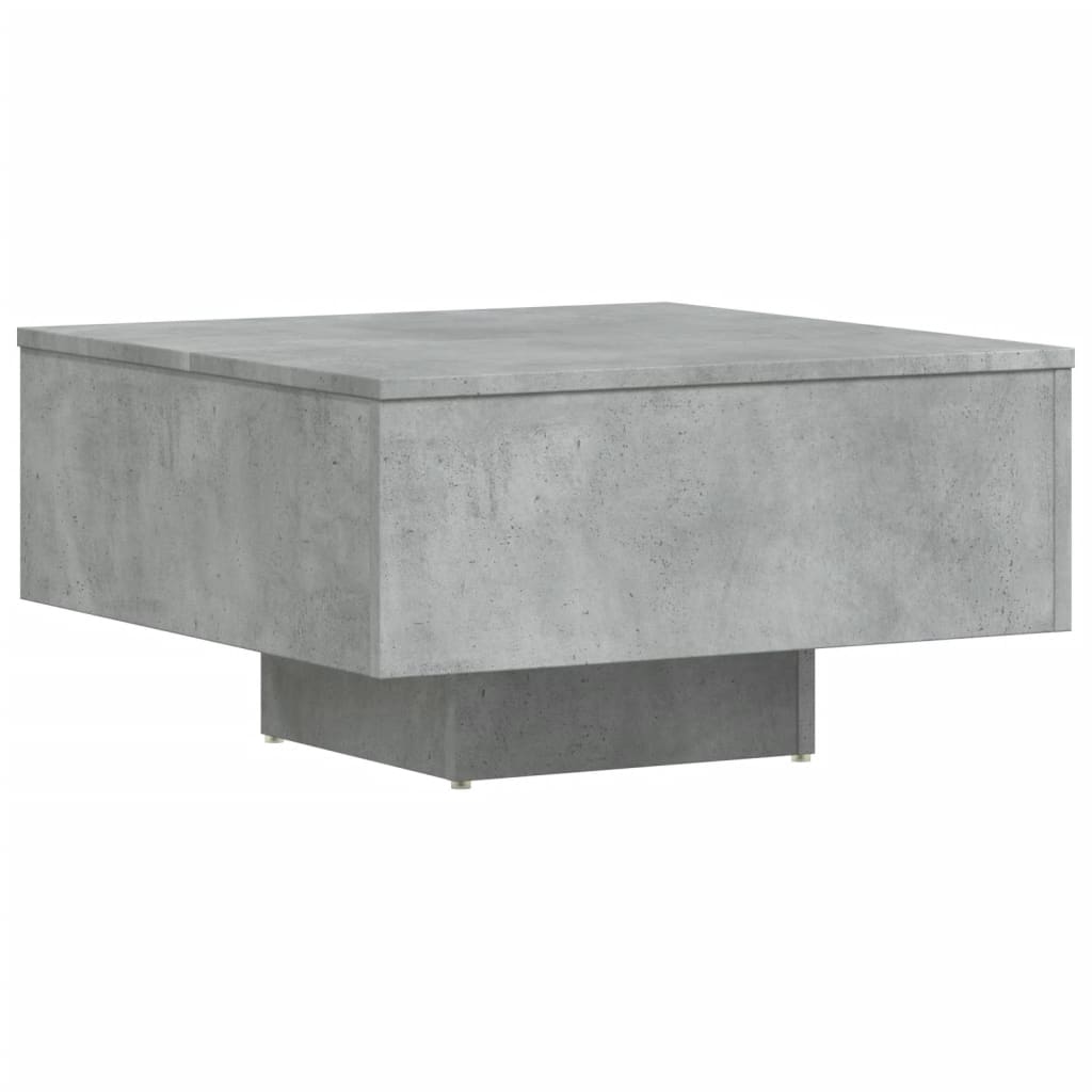 Tavolino da Salotto Grigio Cemento 60x60x31,5 Legno Multistrato | homemem39