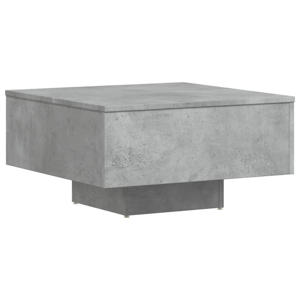 Tavolino da Salotto Grigio Cemento 60x60x31,5 Legno Multistrato | homemem39
