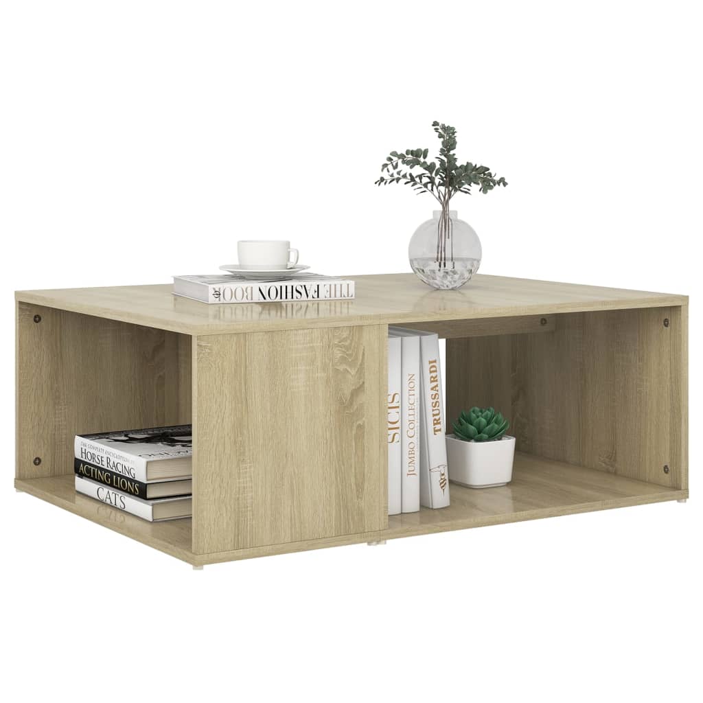 Tavolino da Salotto Rovere Sonoma 90x67x33 cm Legno Multistrato | homemem39