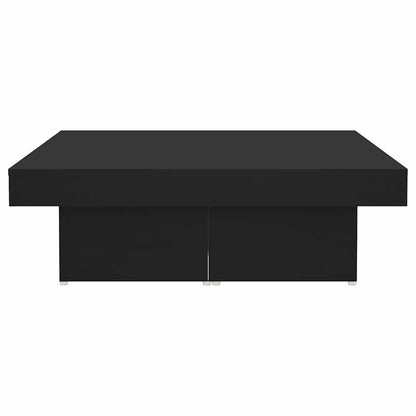 Tavolino da Salotto Nero 90x90x28 cm in Legno Multistrato | homemem39