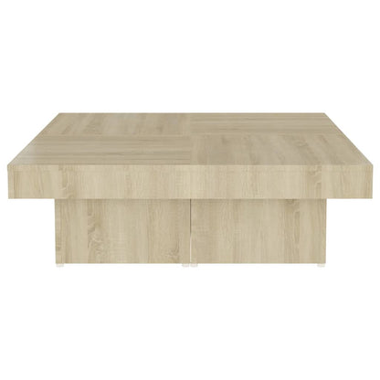 Tavolino da Salotto Rovere Sonoma 90x90x28 cm Legno Multistrato