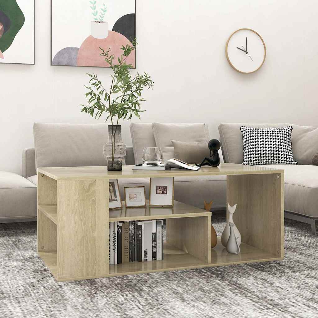 Tavolino da Salotto 100x50x40cm legno multistrato