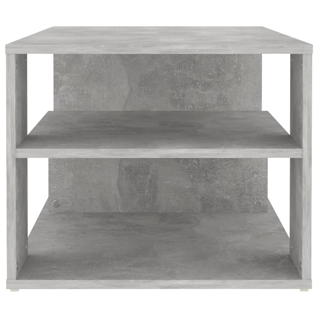 Tavolino Salotto Grigio Cemento 100x50x40 cm Legno Multistrato | homemem39