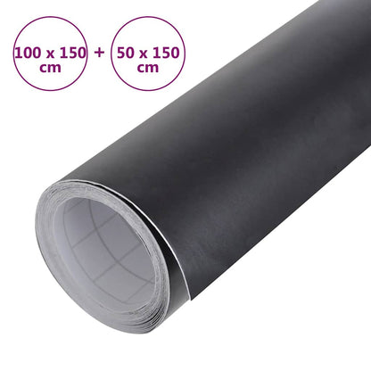 Pellicole per Auto 2pz Nero Opaco 100x150cm + 50x150cm | homemem39