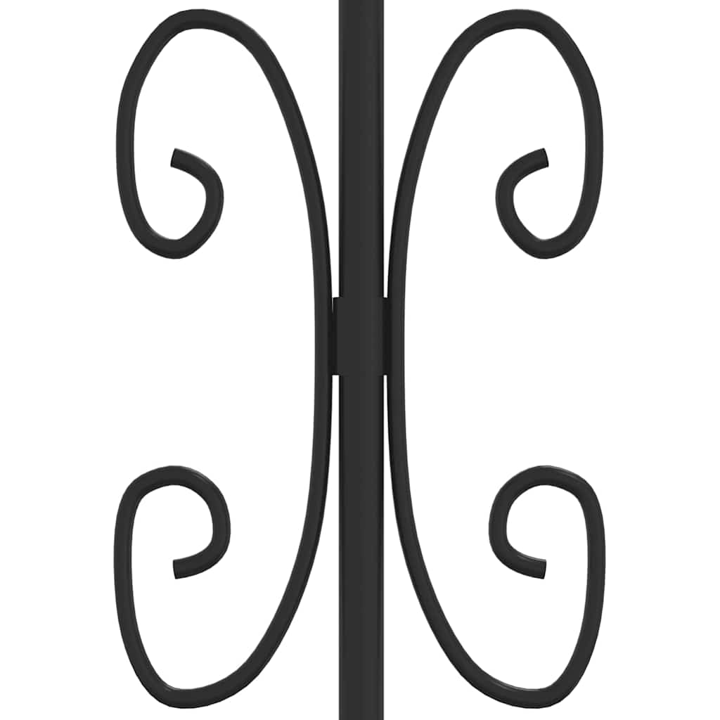 Cancello per recinzione KAMPEN con punta a lancia Nero 103x150 cm in acciaio