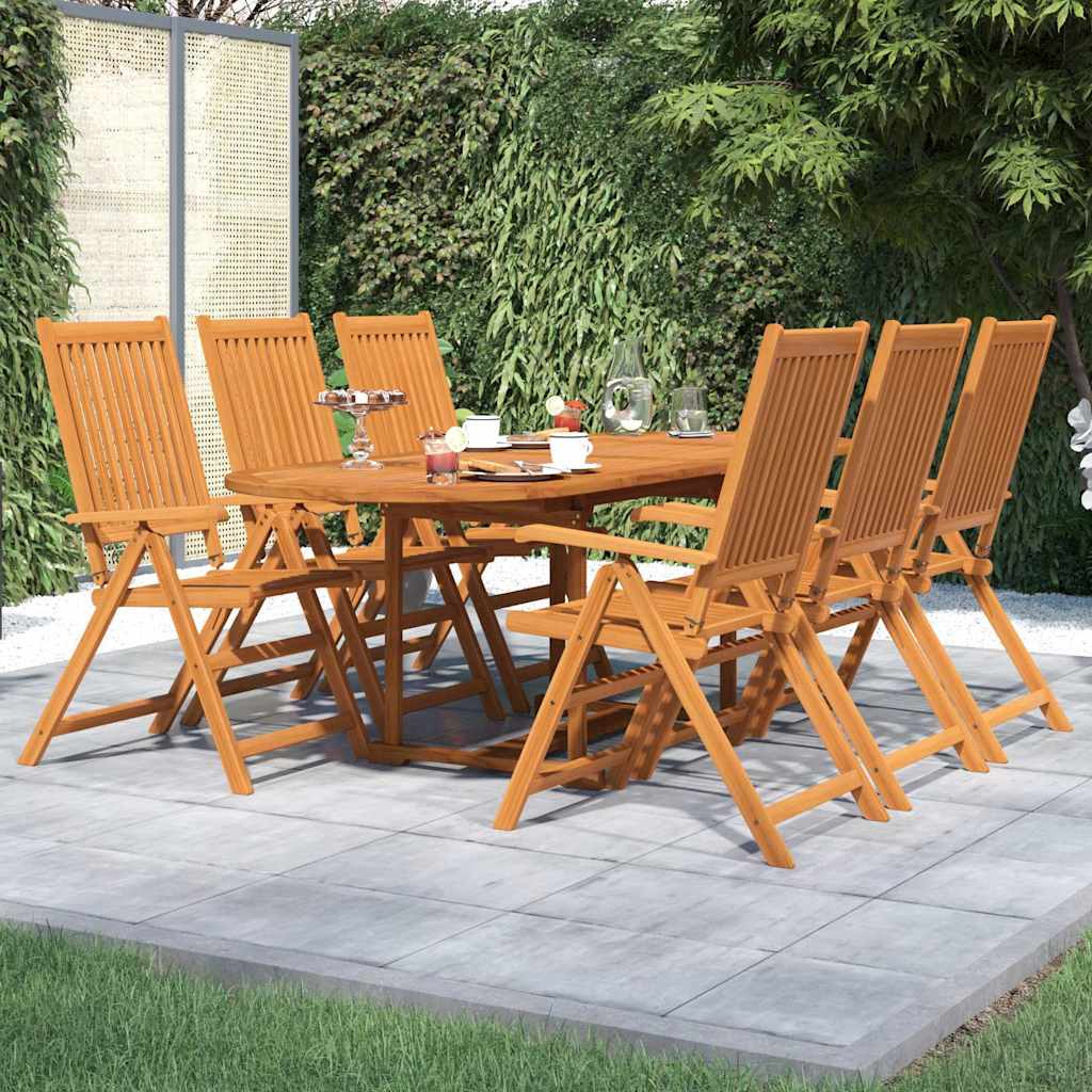 Set Mobili da Pranzo per Giardino 7 pz 160-240 cm