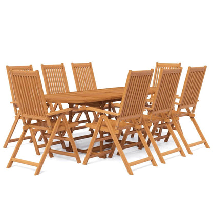 Set Mobili da Pranzo per Giardino 9 pz 160-240 cm