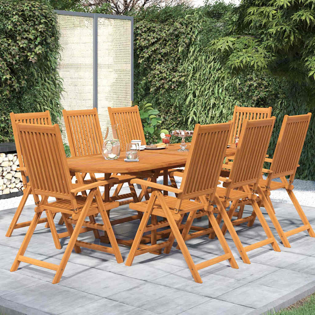 Set Mobili da Pranzo per Giardino 9 pz 160-240 cm