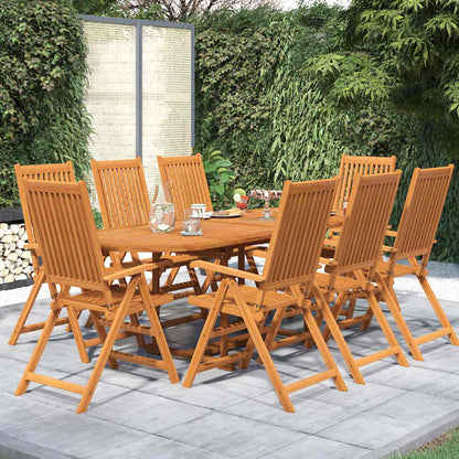 Set Mobili da Pranzo per Giardino 9 pz 160-240 cm