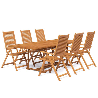 Set Mobili da Pranzo per Giardino 7 pz 160-240 cm