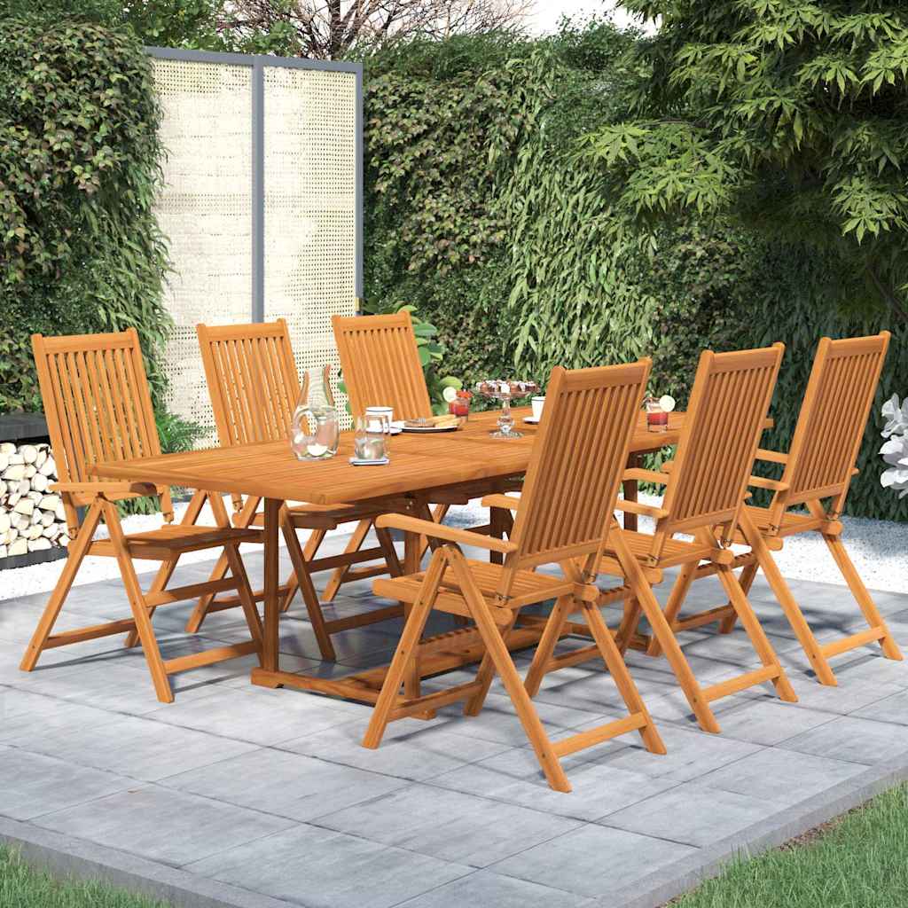 Set Mobili da Pranzo per Giardino 7 pz 160-240 cm