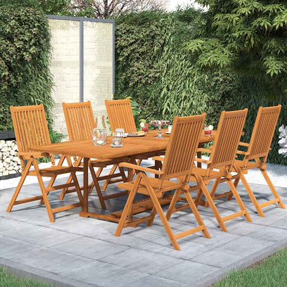 Set Mobili da Pranzo per Giardino 7 pz 160-240 cm