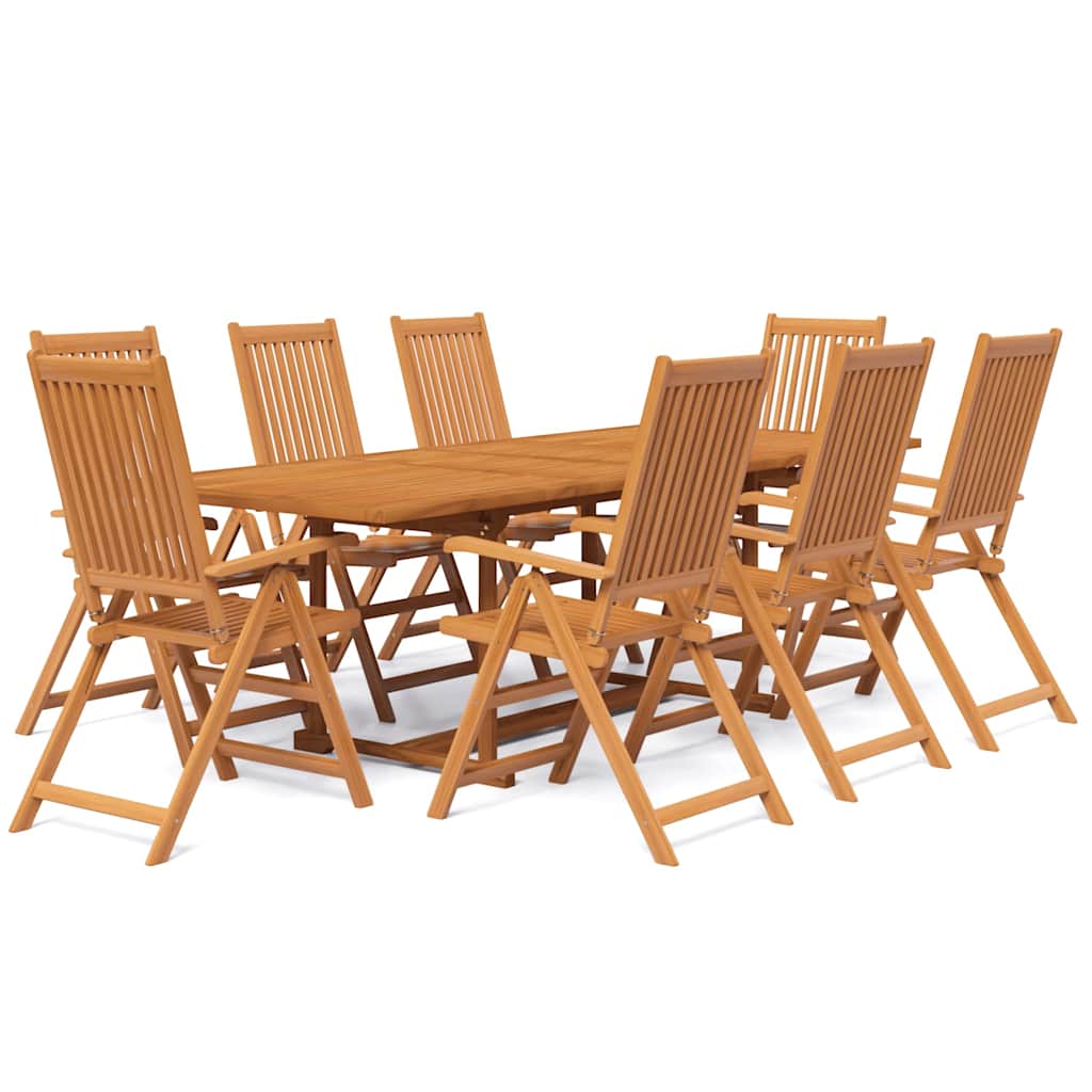 Set Mobili da Pranzo per Giardino 9 pz 160-240 cm