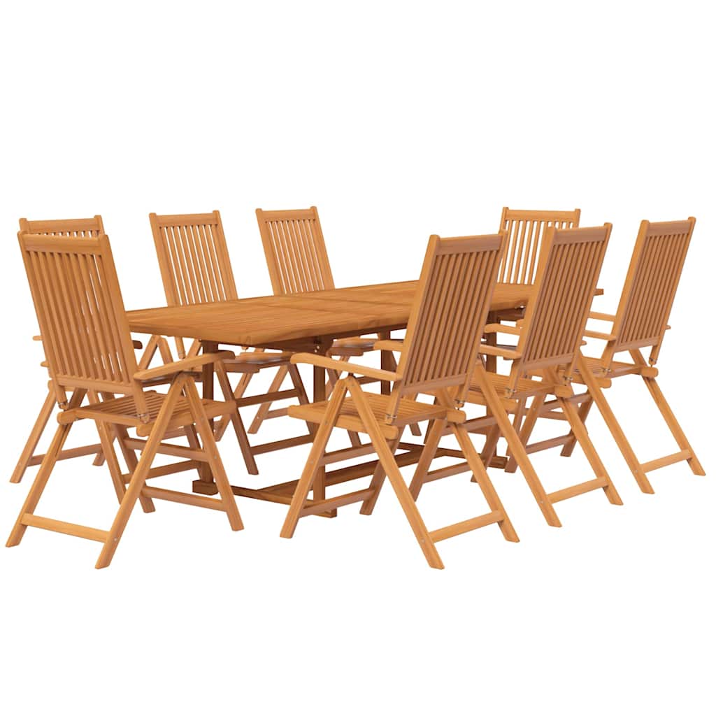 Set Mobili da Pranzo per Giardino 9 pz 160-240 cm
