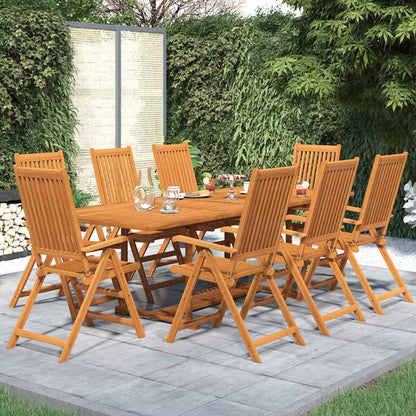 Set Mobili da Pranzo per Giardino 9 pz 160-240 cm
