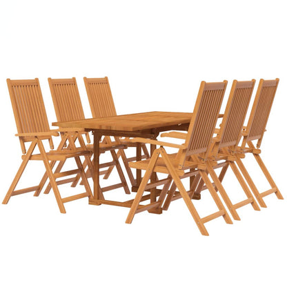 Set Mobili da Pranzo per Giardino 7 pz Legno Massello di Acacia - homemem39