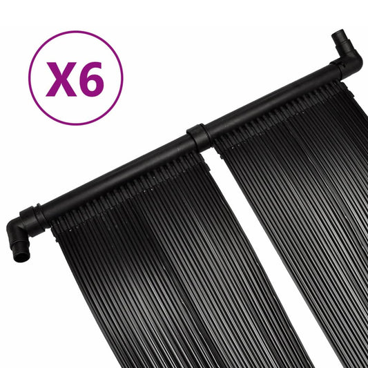 Pannelli Solari Riscaldatori per Piscina 6 pz 80x620 cm - homemem39