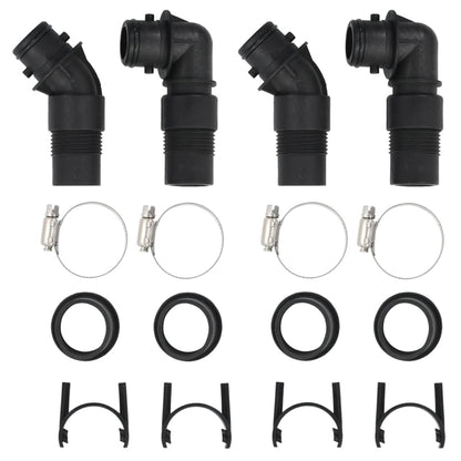 Riscaldatori Solari per Piscina 2 pz 75x75x36 cm HDPE Alluminio - homemem39