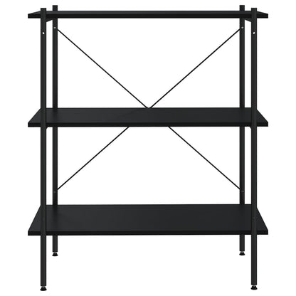 Scaffale con 3 Mensole Nero 80x40x92 cm | homemem39