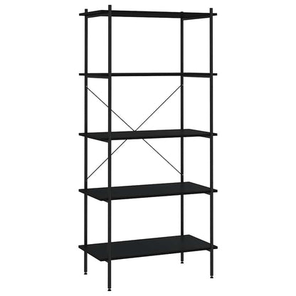 Scaffale con 5 Mensole Nero 80x40x163 cm