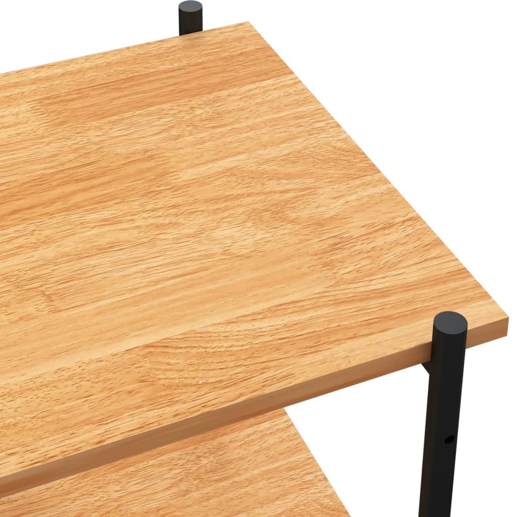 Scaffale con 5 Mensole Nero e Rovere 80x40x163 cm | homemem39
