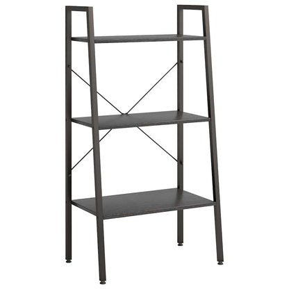 Scaffale Autoportante con 3 Ripiani Nero 56x35x108 cm
