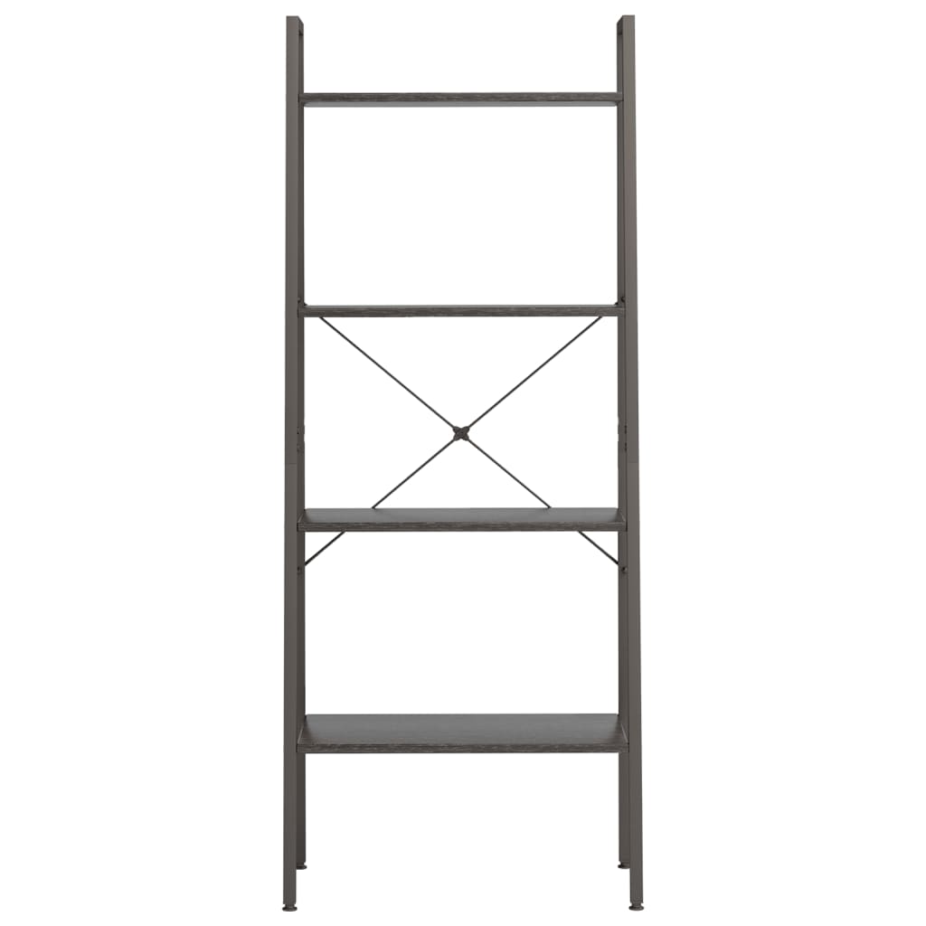 Scaffale Autoportante con 4 Ripiani Nero 56x35x140 cm | homemem39