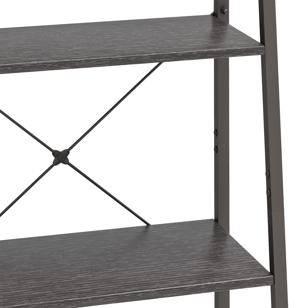 Scaffale Autoportante con 4 Ripiani Nero 56x35x140 cm | homemem39
