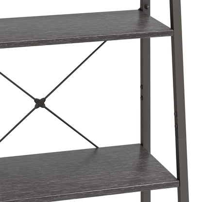 Scaffale Autoportante con 4 Ripiani Nero 56x35x140 cm | homemem39