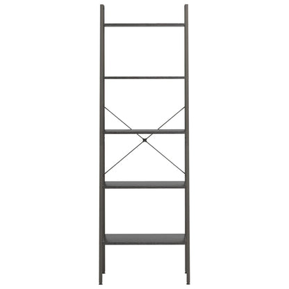 Scaffale Autoportante con 5 Ripiani Nero 56x35x174 cm | homemem39