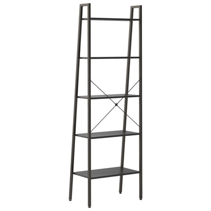 Scaffale Autoportante con 5 Ripiani Nero 56x35x174 cm | homemem39