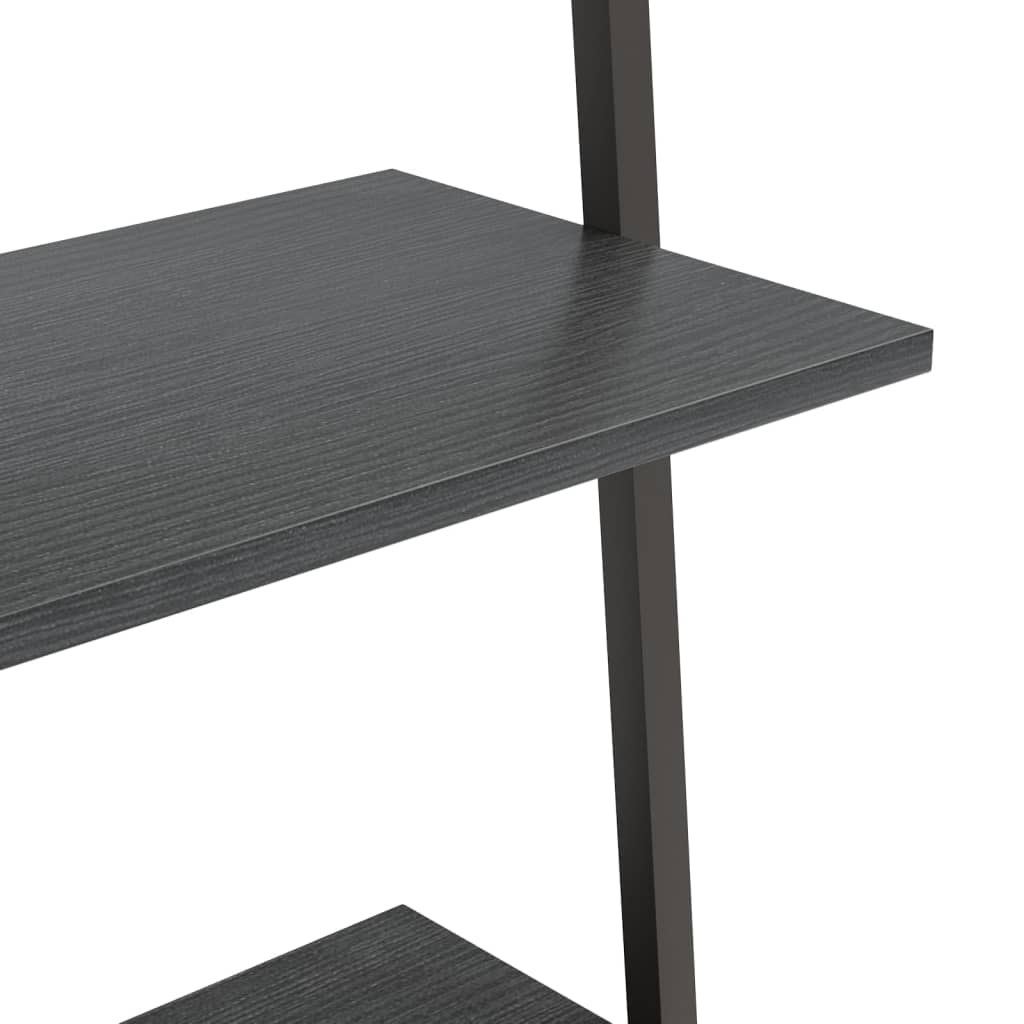 Scaffale Pendente a 3 Livelli Nero 64x34x116cm | homemem39