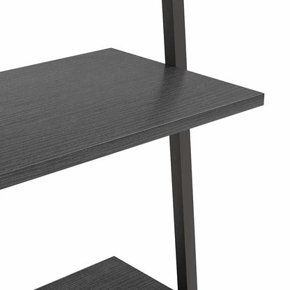 Scaffale Pendente a 3 Livelli Nero 64x34x116cm