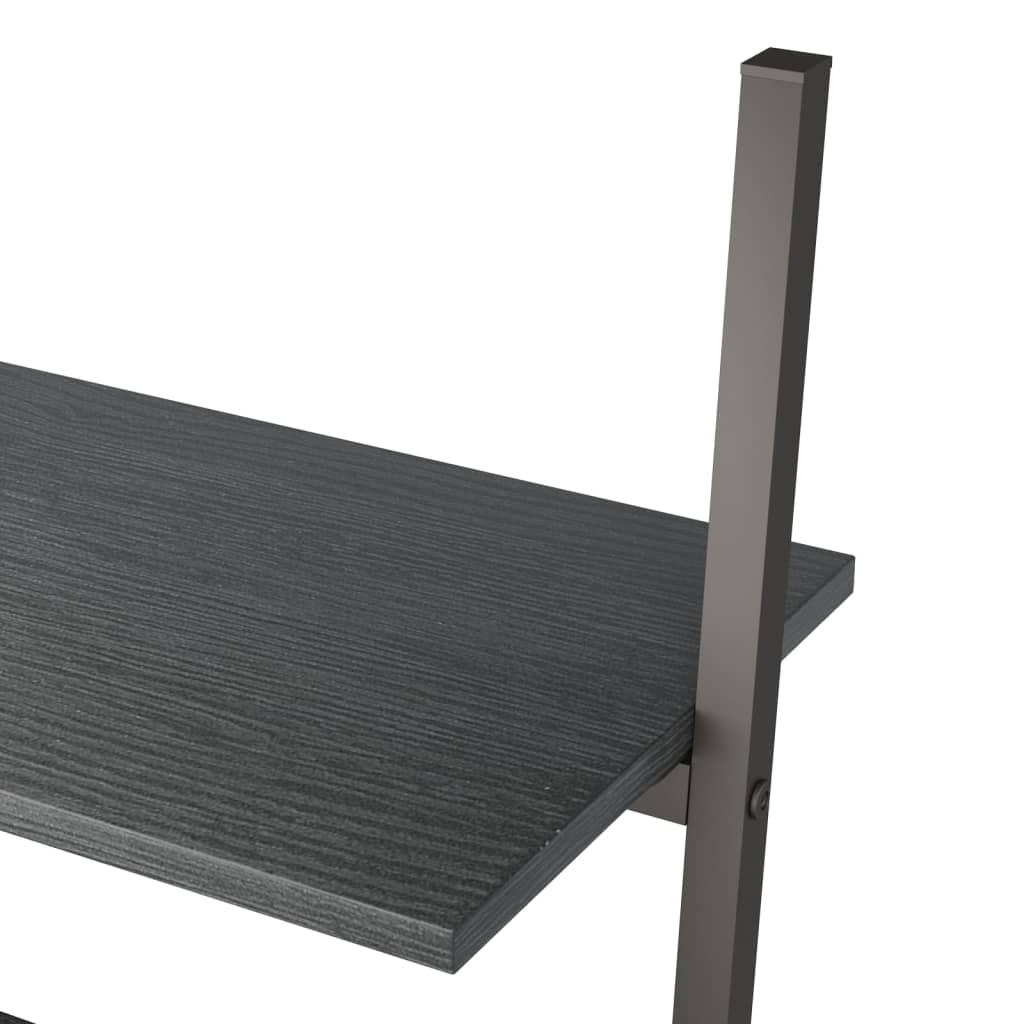 Scaffale Pendente a 3 Livelli Nero 64x34x116cm | homemem39