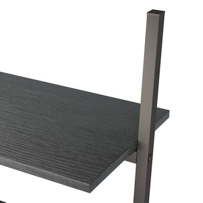Scaffale Pendente a 3 Livelli Nero 64x34x116cm