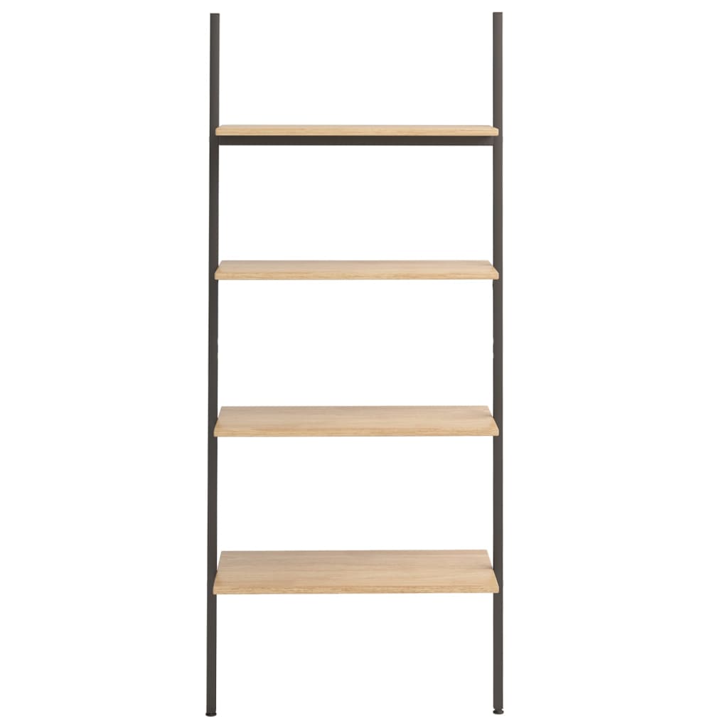 Scaffale Pendente 4 Livelli Marrone Chiaro e Nero 64x34x150,5cm | homemem39