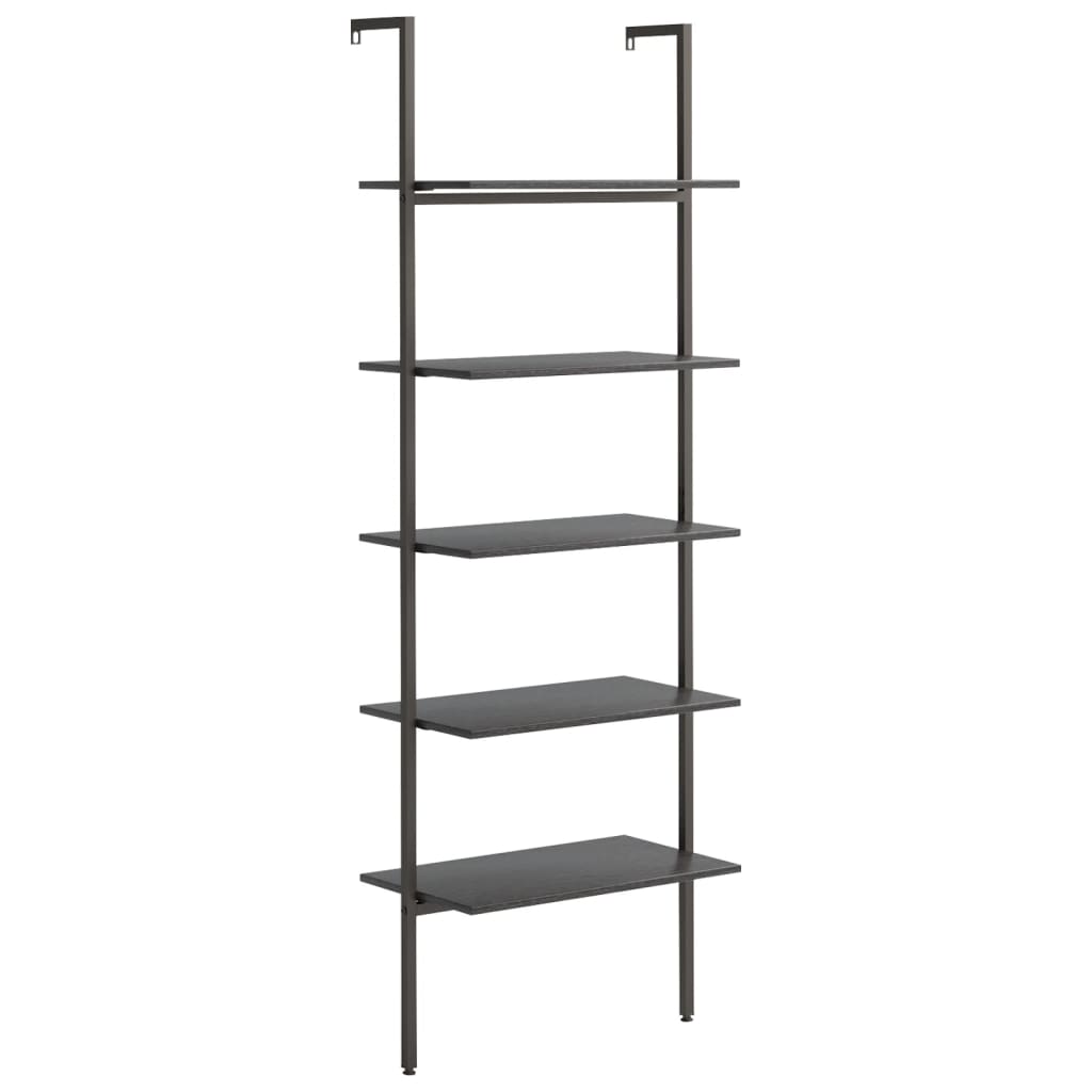 Scaffale Pendente a 5 Livelli Nero 64x35x185 cm | homemem39