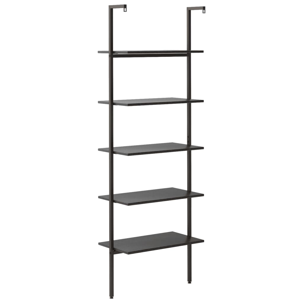 Scaffale Pendente a 5 Livelli Nero 64x35x185 cm | homemem39