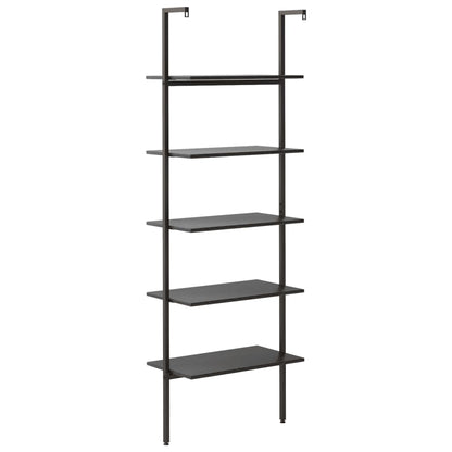 Scaffale Pendente a 5 Livelli Nero 64x35x185 cm | homemem39
