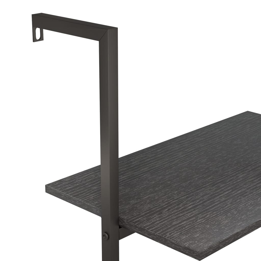 Scaffale Pendente a 5 Livelli Nero 64x35x185 cm | homemem39