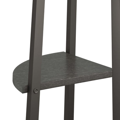 Scaffale Angolare a 4 Livelli Nero 45,5x31,5x150 cm | homemem39
